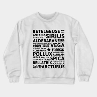 Star Names Crewneck Sweatshirt